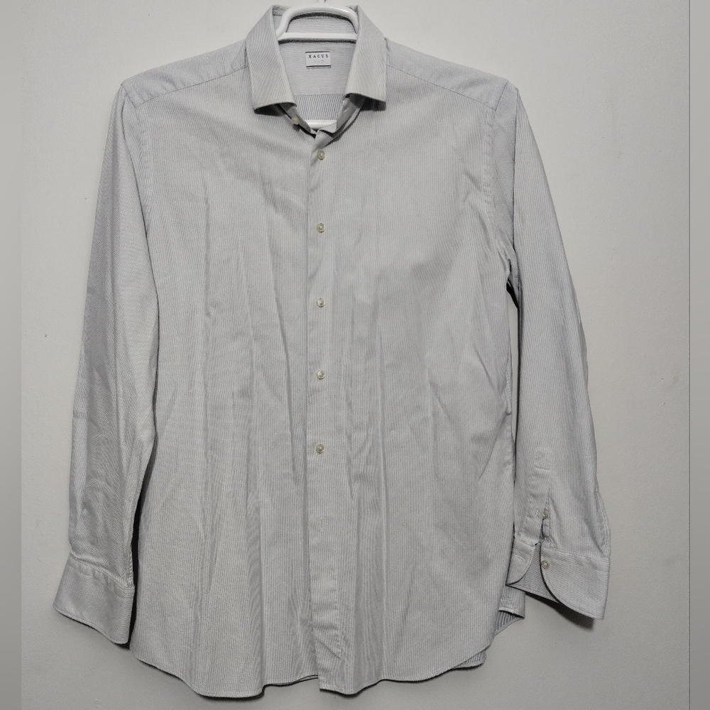 Xacus Cotton Dress Shirt Long Sleeve Button Down Office Career